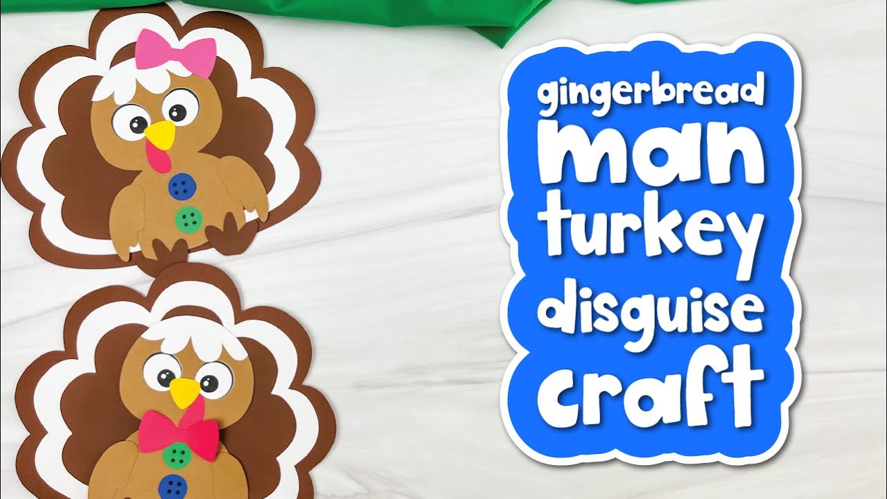gingerbread man turkey disguise craft for kids