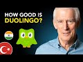 اختبار تعلم اللغات باستخدام Duolingo