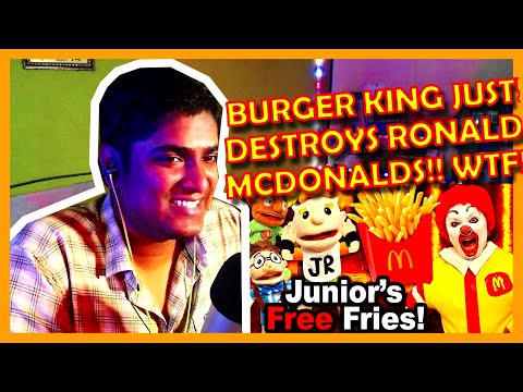 BURGER KING VS RONALD MCDONALD!!! LOL!!! - SML MOVIE: JUNIOR'S FREE FRIES! REACTION!!! WTF MAN!!!!