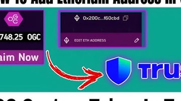 How to add Ethereum adress in OGC App || OGC app ETH adress add process