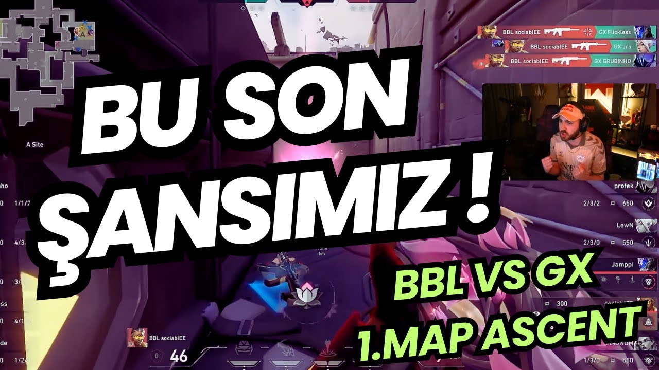 FERİT GÖZÜNDEN BBL VS GX 1.MAP SON ŞANS ! | KAZANAN CHAMPIONS KAYBEDEN ELENİR | VALORANT EMEA 2025