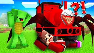 Choo Choo CHARLEY Killed JJ and became GHOST to Pranked MIKEY in Minecraft Maizen!