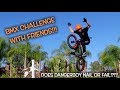 Best Friends Battle for BMX Challenge on Private Skatepark!