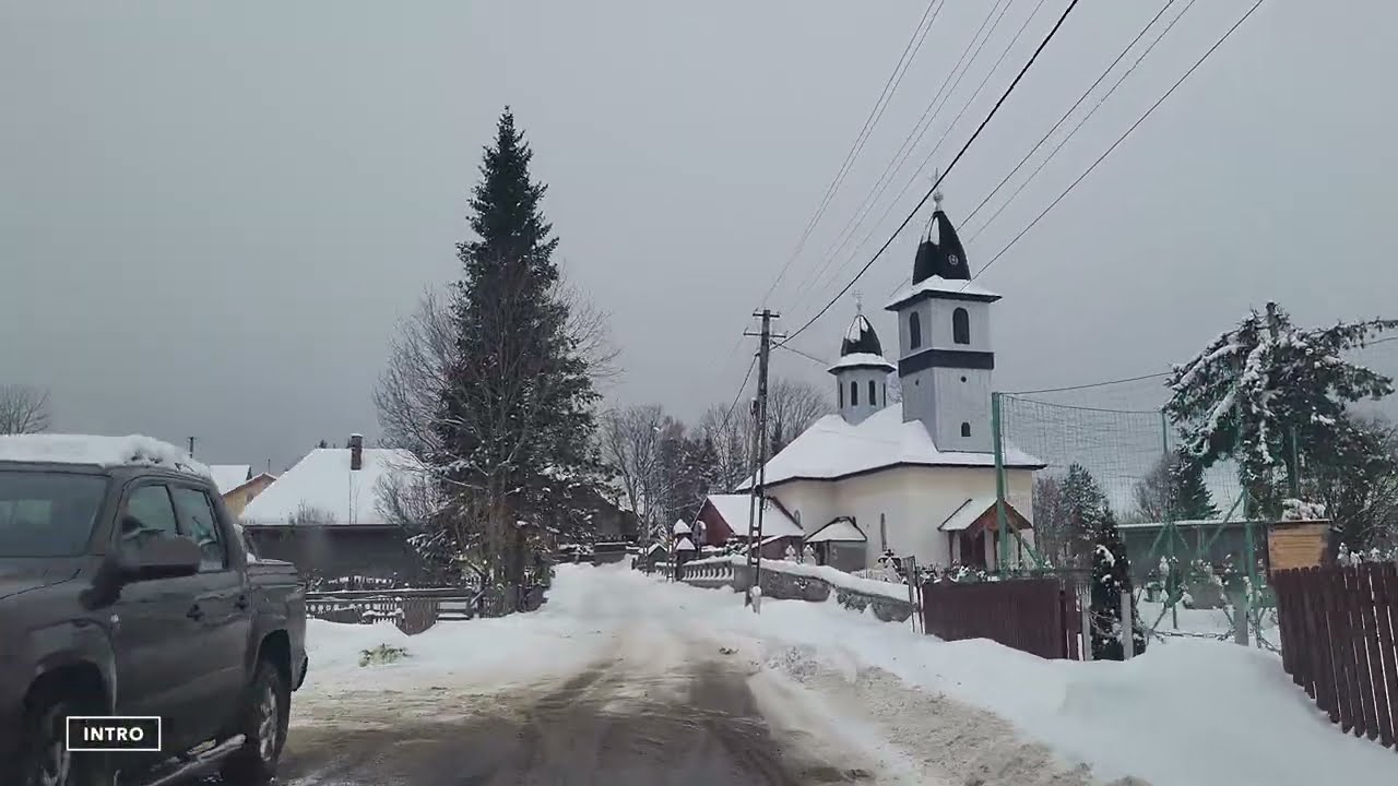В ожидании весны: снежное путешествие по сердцу гор | Зимняя поездка в формате 4K