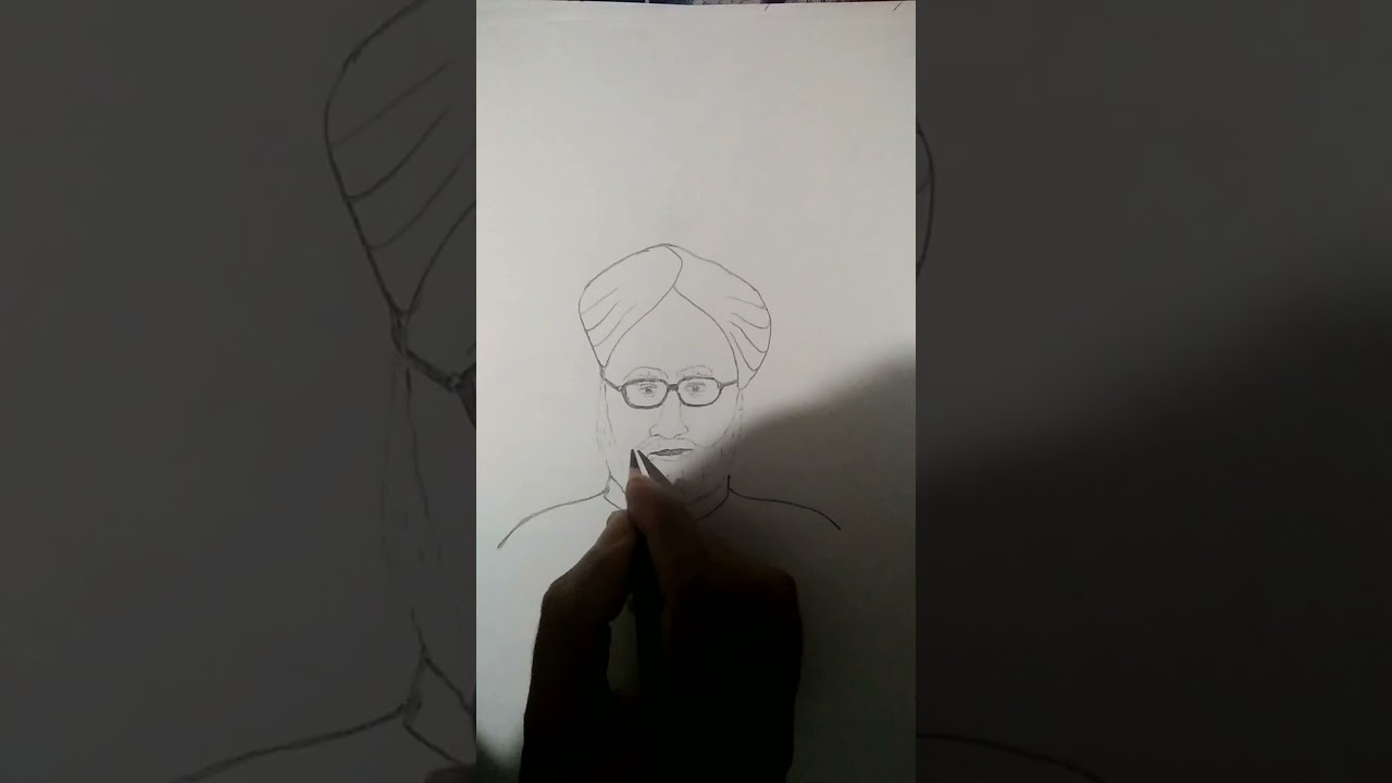 Digital Painting of Manmohan Singh Ji | DesiPainters.com