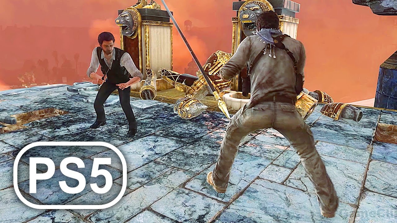 UNCHARTED 3 PS5 Remastered Final Boss Fight & Ending 4K ULTRA HD