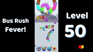 🎮 Bus Rush Fever Level 50 Walkthrough 🚍 | Traffic Puzzle Gameplay | Solutionguruji