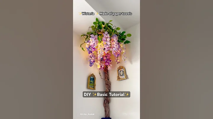 How to Make a Paper Blossom Tree | DIY Wisteria flowers | Basic Tutorial