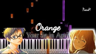 7 | Orange (Full) - Your Lie in April | Piano Cover | MIDI and Piano Sheet