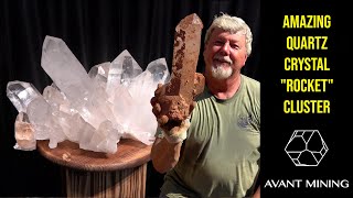 The Greatest Quartz Find Of All Time Amazing Quartz Crystal Rocket Cluster