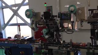 Overlay Labeling Machine for Egg Packages with Thermal printer