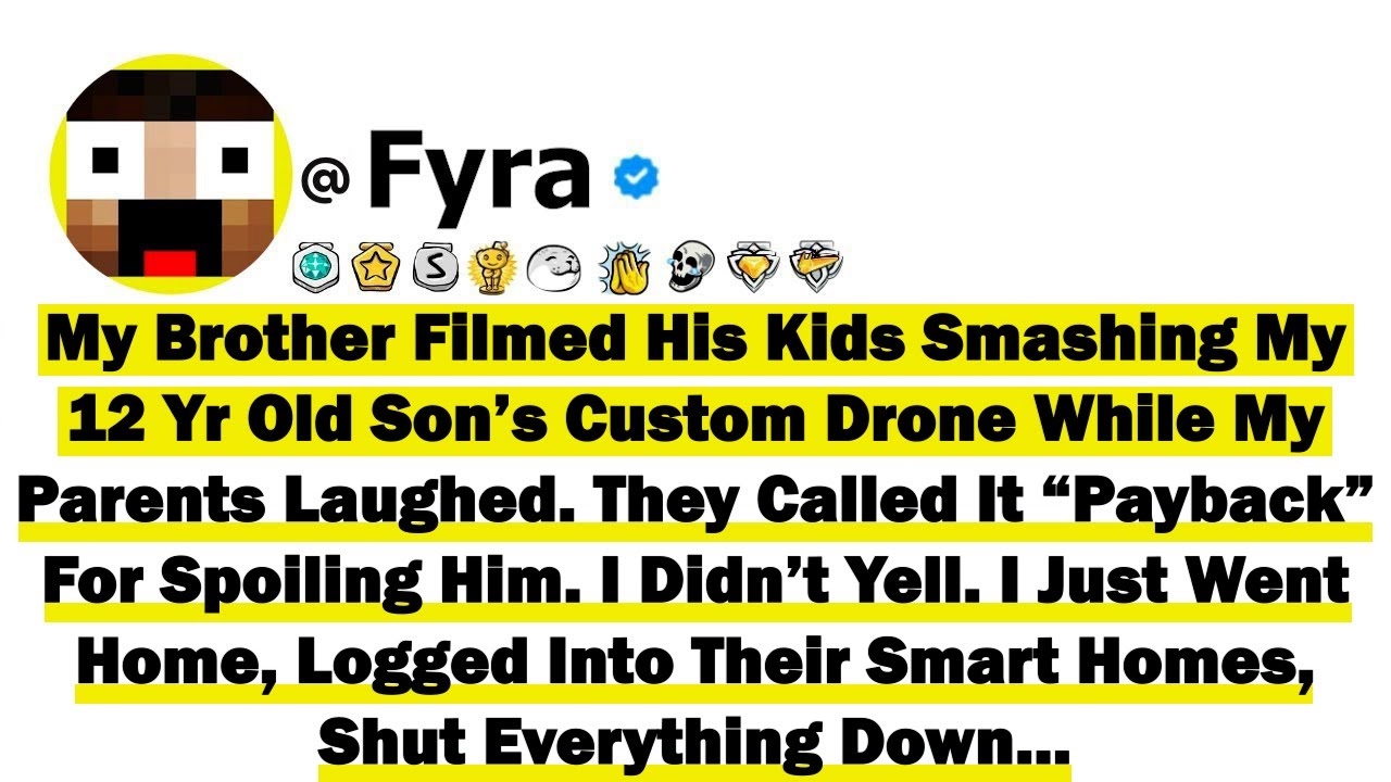 My Brother Filmed His Kids Smashing My 12-Year-Old Son’s Custom Drone While My Parents Laughed. They