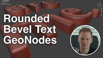 Blender Tutorial - GeoNodes Text Part 3 - Rounded Bevelling #b3d