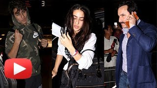 Download Sara Ali Khan, Ibrahim Khan And Saif Ali Khan Head To Nyc For Iifa Awards 2017 Video MP3 Sara Ali Khan, Ibrahim Khan And Saif Ali Khan Head To Nyc For Iifa Awards 2017