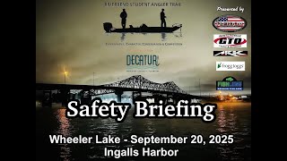 RSAT Tournament Safety Briefing - Lake Wheeler @ Ingalls Harbor  2025 Season  Stop #1