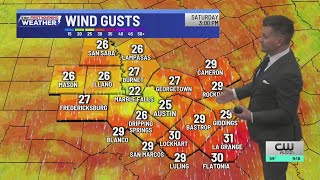 High to extreme fire danger on Saturday with gusty and dry north wind | KXAN Forecast (Feb. 20)