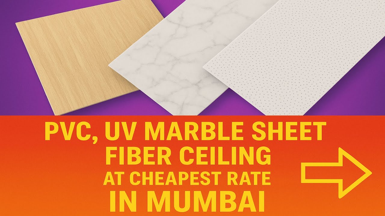 Mumbai मधलं सर्वात स्वस्त! PVC, UV Marble Sheet & Fiber Ceiling Wholesale Market 2025