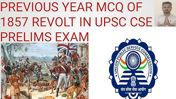 Previous year questions from revolt of 1857..