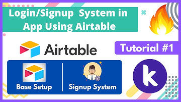 Professional Login / Signup System in App Using Airtable in  Kodular | Tutorial #1