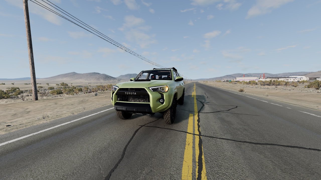 2022 Toyota 4Runner TRD Pro Top Speed & Braking Test | BeamNG.drive ...