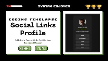 Social Links Profile using HTML & CSS | Coding Timelapse - Frontend Mentor Challenge