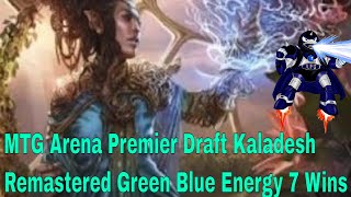 MTG Arena Premier Draft Kaladesh Remastered Green Blue Energy 7 Wins