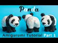 Panda Amigurumi Tutorial Part 1 - Crochet a Panda Bear - Thank you for 20K subscribers!
