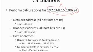 IPv4 - Calculating the network, host and broadcast addresses -  Part 1 of 2