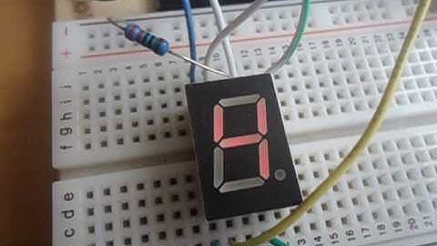 Miniproyectos de arduino, contador de 0 a 9 con display de 7 segmentos