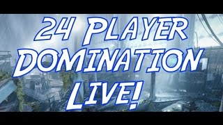 KillZone Shadow Fall With Noobs! 24 Player Domination I Live Commentary Multiplayer The Wall PS4