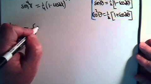 Integral Problems - Trigonometric Functions Even Power Exponents More Examples