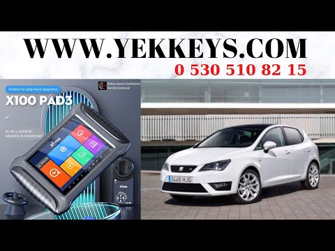 YEK ELEKTRONİK XTOOL X100 PAD 3 SEAT IBIZA 48 CANBUS ANAHTAR PROGRAMLAMA