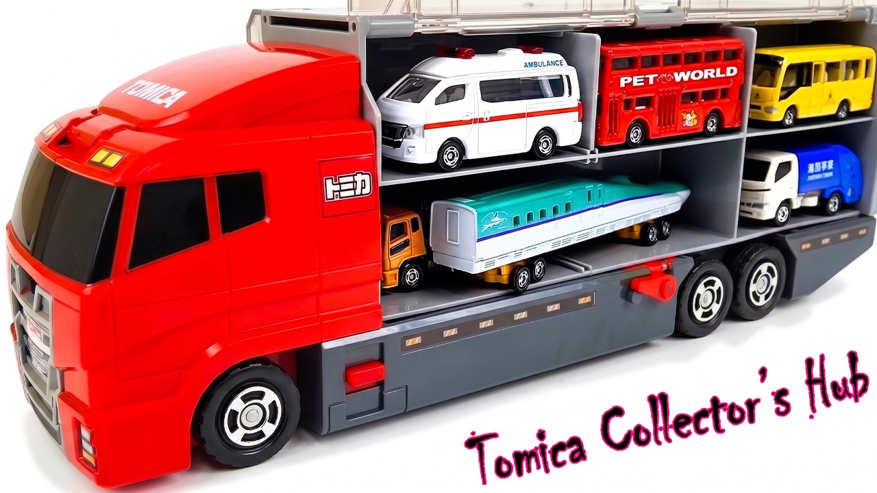 トミカ]☆世界の高級な車のミニカーを開封してコンボイへ収納☆ホンダ