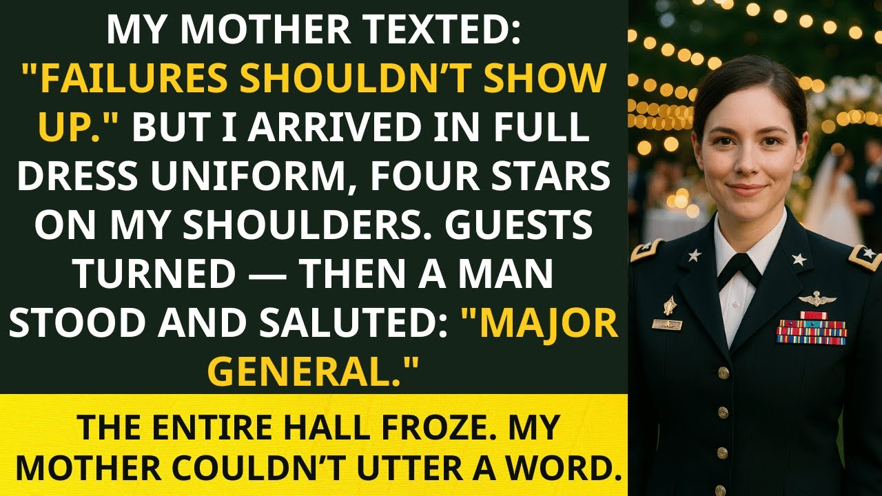 Family Erased Me from My Sister's Wedding — Until Their Guest Saluted: “Major General”