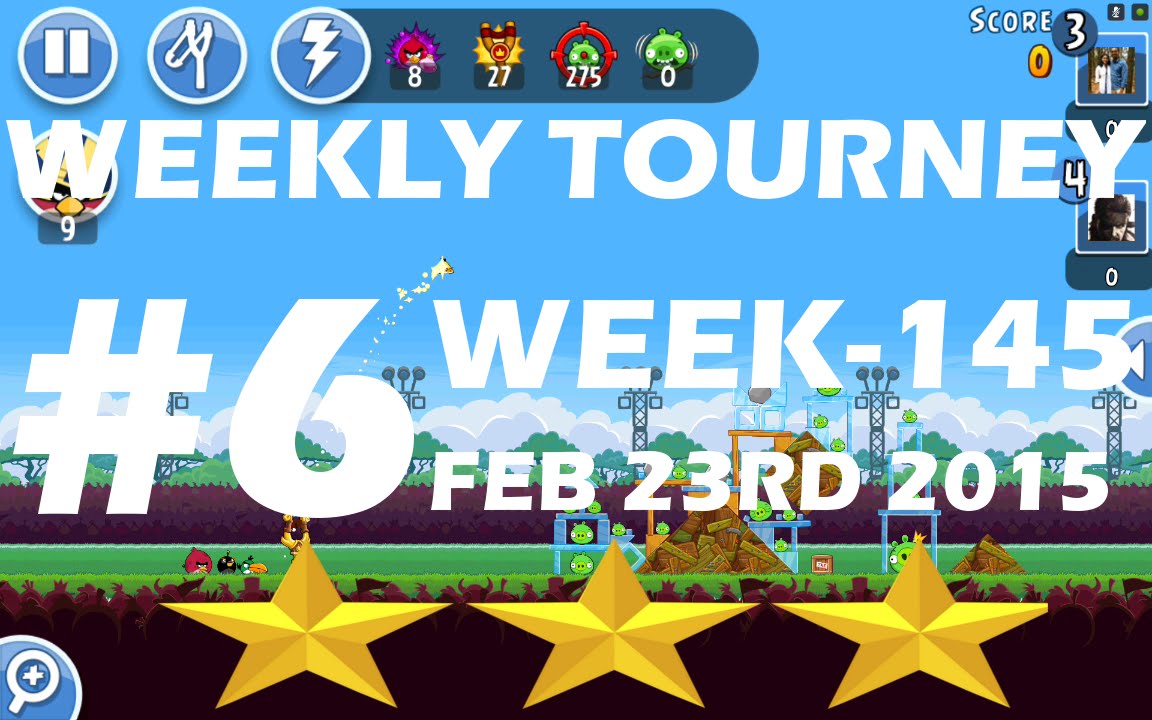 ANGRY BIRDS FRIENDS-WEEKLY TOURNAMENT FEBRUARY 23-28 {WEEK-145} LEVEL-6 THREE STAR WALKTHROUGH