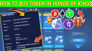 HOW TO RECHARGE HONOR OF KINGS TOKENS IN INDIA 💥 | HONOR OF KINGS TOKENS RECHARGE | HONOR OF KINGS