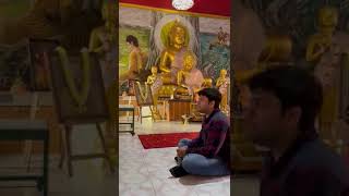 Thai Monk Talking With My Student To Thai To English