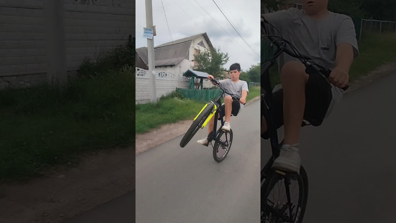 стант на велосипеде #3 