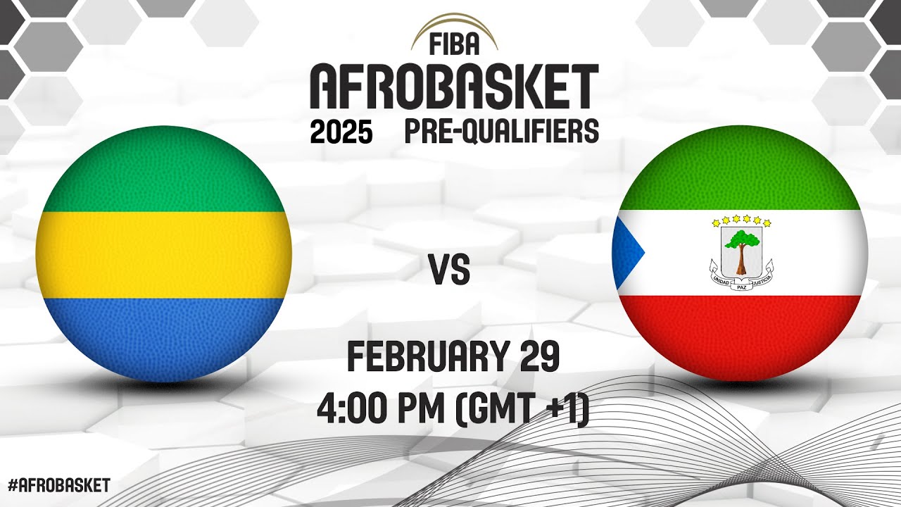 Gabon v Equatorial Guinea | Full Basketball Game | FIBA AfroBasket 2025 Pre