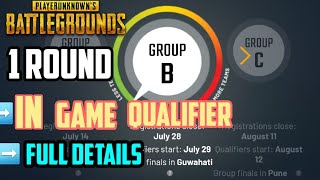 Pubg Mobile India Tour || Group B 1st Round || In Game Qualifier Match Full Details || 29 july-04Aug