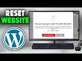 How to Reset a WordPress Website 2026 - Clean a WordPress Site and Start Over