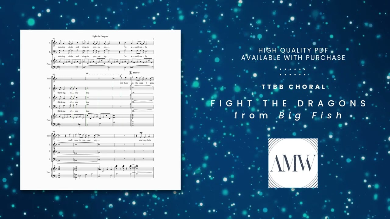 Fight The Dragons from "Big Fish" - TTBB - AMW Arrangements