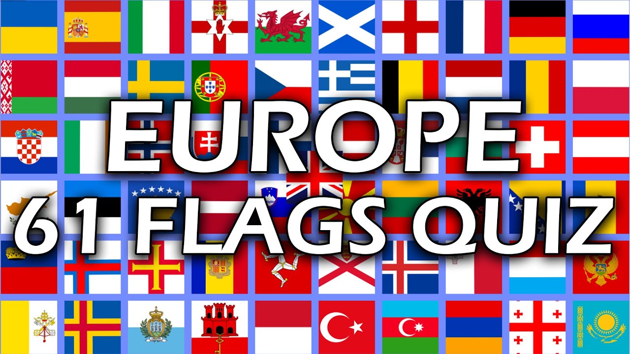 Round 6 of 6) EUROPE - GUESS the flag - 7 European flags - With spoken  answers! 