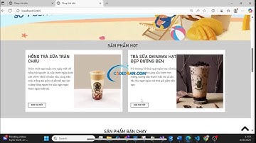 Xây dựng website bán trà sữa bằng asp.net || full file báo cáo 