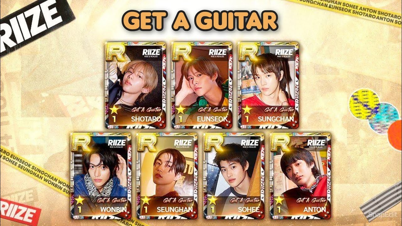 Superstar SMTOWN | Member Card Exchange 🔄 (RIIZE - Get A Guitar