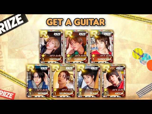 Superstar SMTOWN | Member Card Exchange 🔄 (RIIZE - Get A Guitar