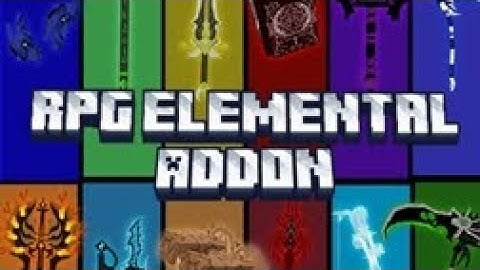 Addon RPG Elemental Weapon Minecraft 