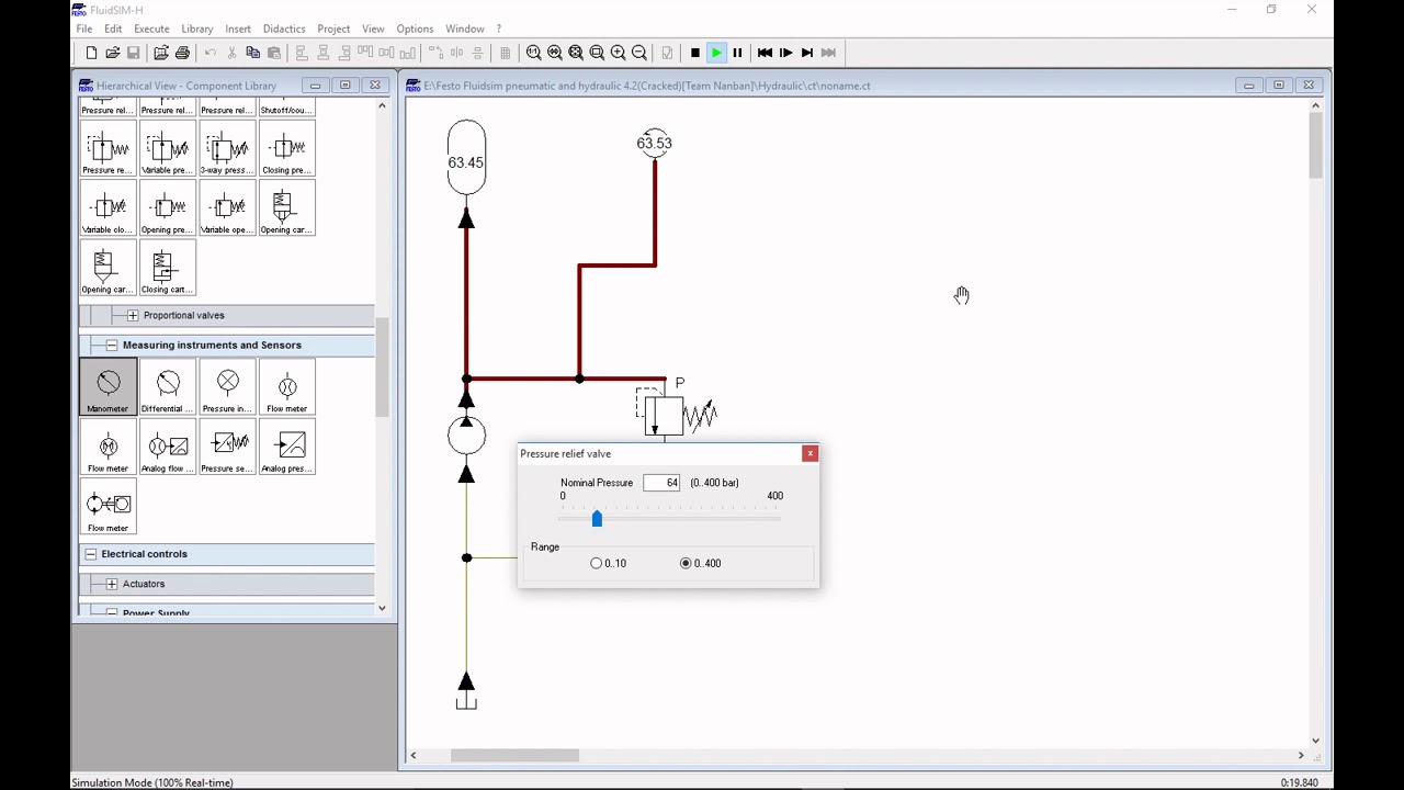 fluidsim hydraulic examples