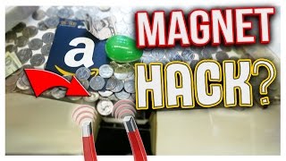 CAN YOU HACK A COIN PUSHER WITH A MAGNET? | Arcade Hacks screenshot 4