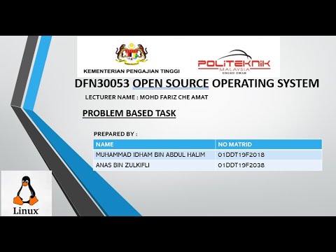 DFN30053 OPEN SOURCE OPERATING SYSTEM {PROBLEM BASED TASK}